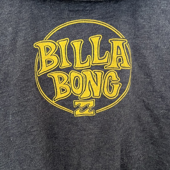 BILLABONG ZIPPER HOODIE SZ L DARK GRAY WORN COUPLE TIMES IN EXCELLENT CONDITION - Picture 3 of 7